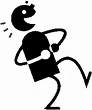 Image of figure laughing