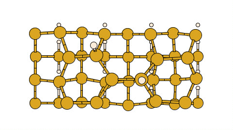 Animated GIF of first
      hydrogen diffusing  meta-stable state