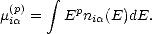        integral 
m(ipa)=   Epnia(E)dE.  