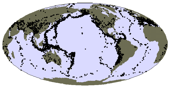 global seismicity map