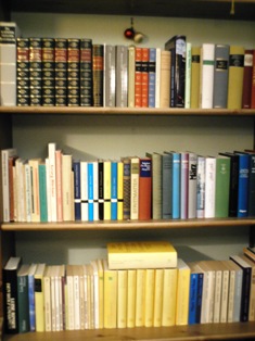 Books in bookcase