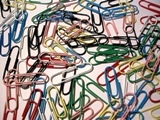 Bright paperclips