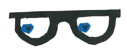 reading glasses with eyes that change the direction they are looking in when you hover your mouse over it