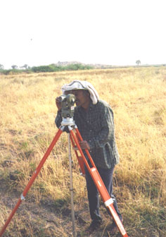 Surveying in Sanganakallu area