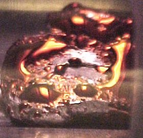 Ammonia condensing on Li metal