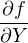 ∂f
∂Y-