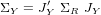       &prime;
&Sigma;Y = JY &Sigma;R JY
