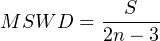           --S---
M SW D =  2n- 3
