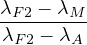 λF-2 --λM
 λF2 - λA