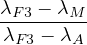 λF3 --λM-
λF3 - λA